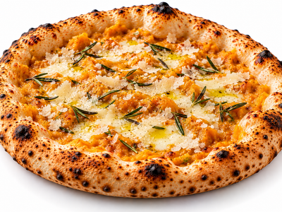 Pizza Bianca mit Kürbiscreme