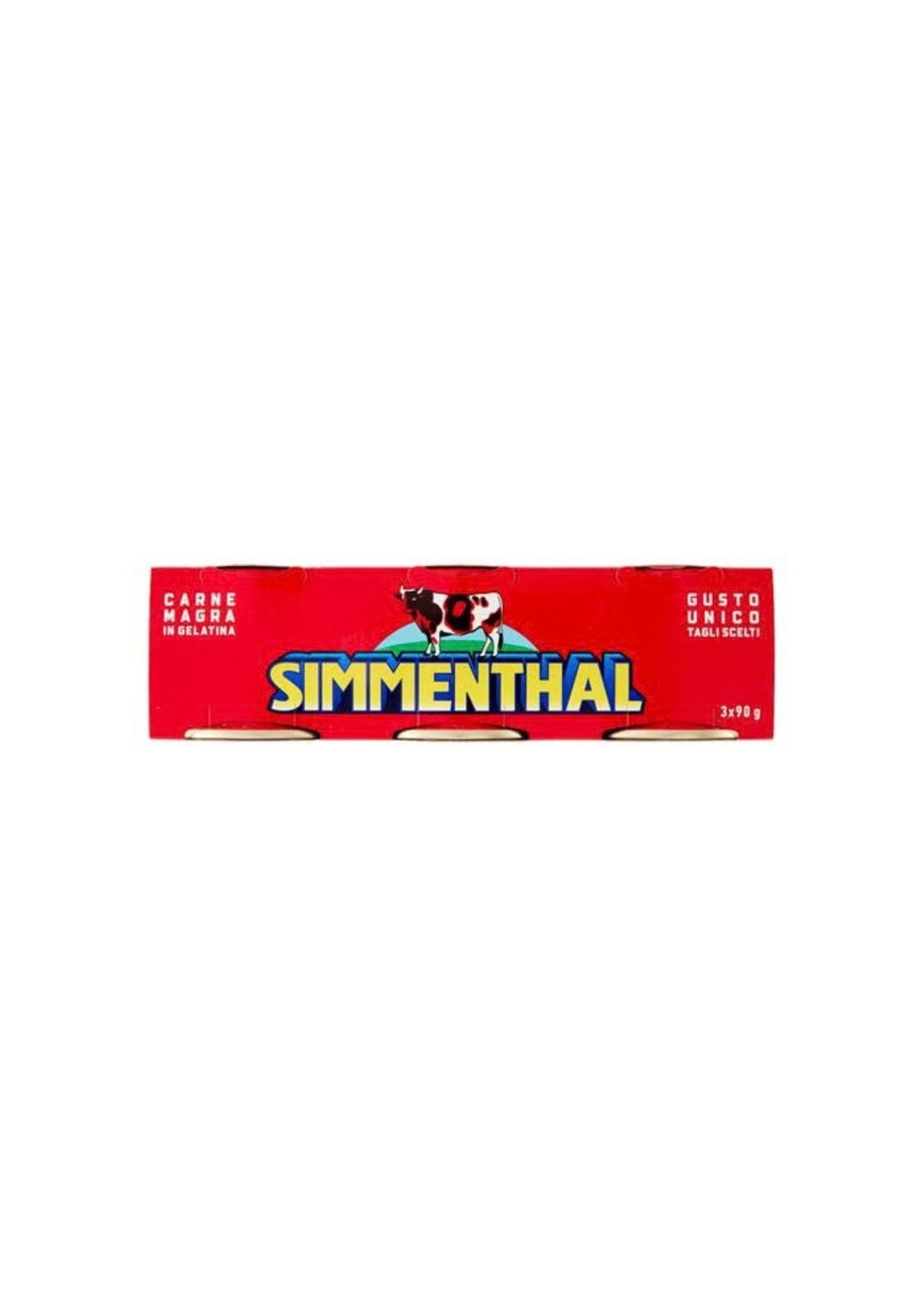 Simmenthal Rindfleisch in pflanzlicher Gelatine – italienisch Original – 3er-Pack – 3 × 90 g