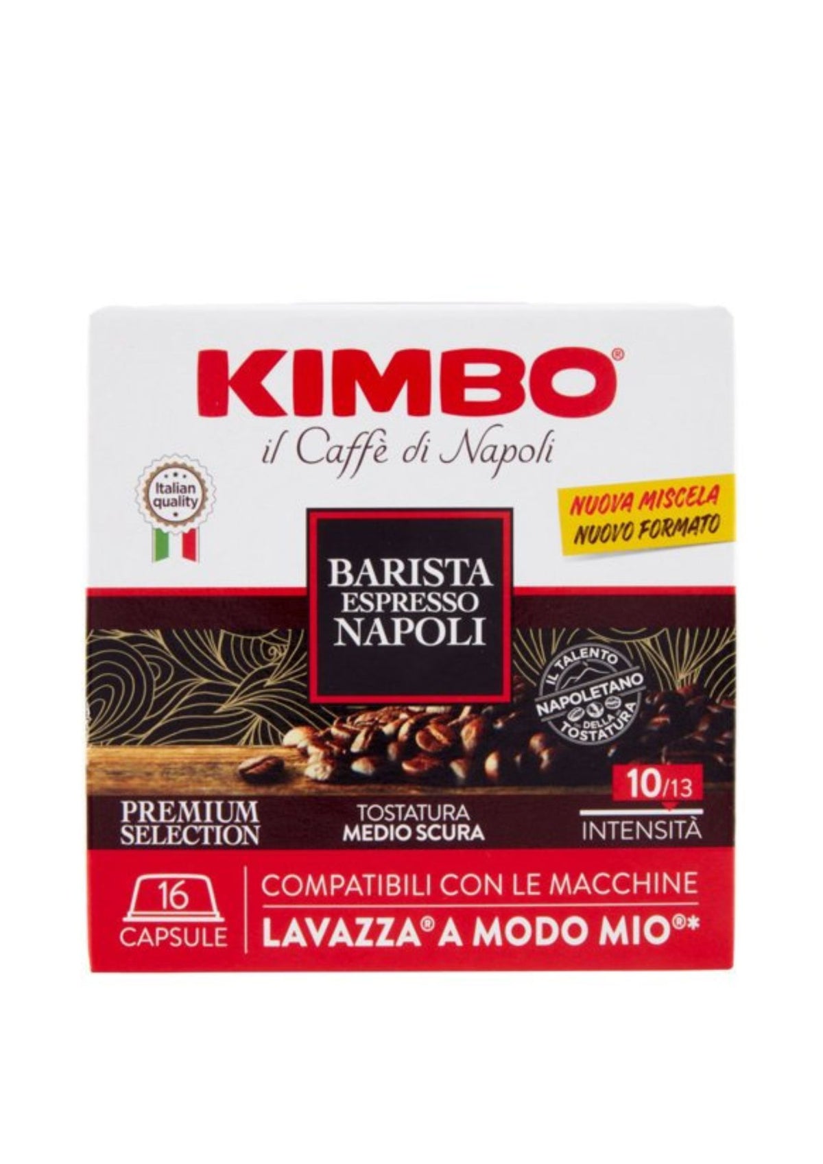 Kimbo Espresso Napoli Lavazza®* A Modo Mio®* kompatible Kapseln (16er-Pack / 16 x 7,5g)