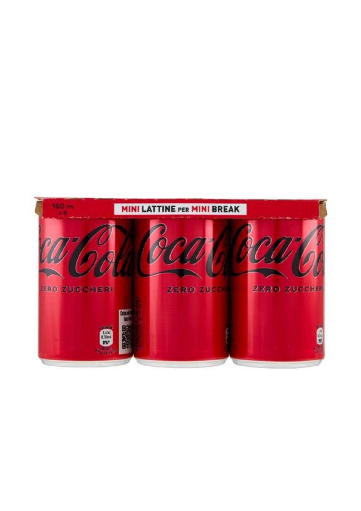 Coca-Cola Zero Zuccheri Mini Dosen (6er-pack/6 x 150ml) – kalorienfrei