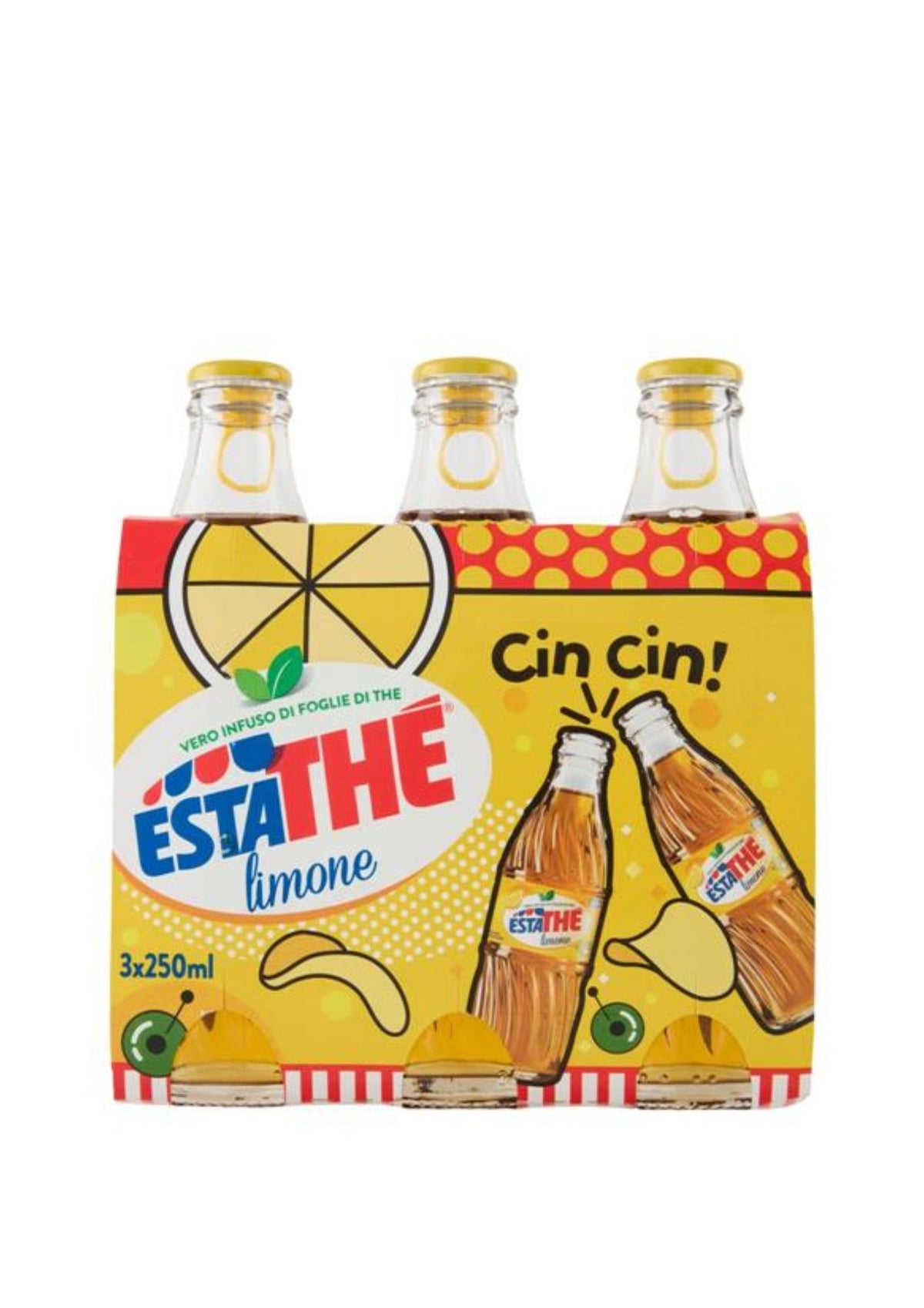 Estathé al Limone Glasflaschen (3er-Pack / 3 x 250ml) – italienisch Original von Ferrero