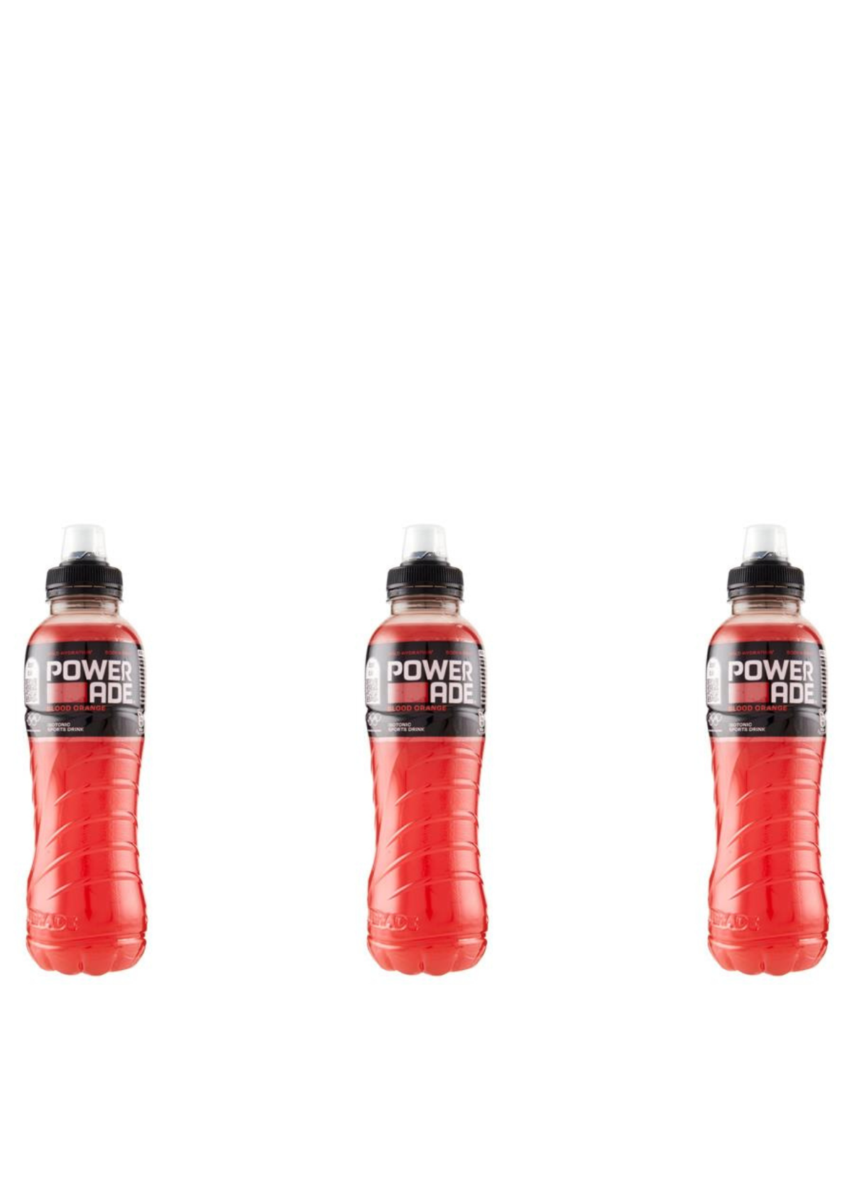 Powerade Sports Blood Orange (3 x 12er-Tray / 36 x 500ml) – Vorratspack Isotonisches Sportgetränk Blutorange mit Elektrolyten & Vitamin B6 – italienisch Original