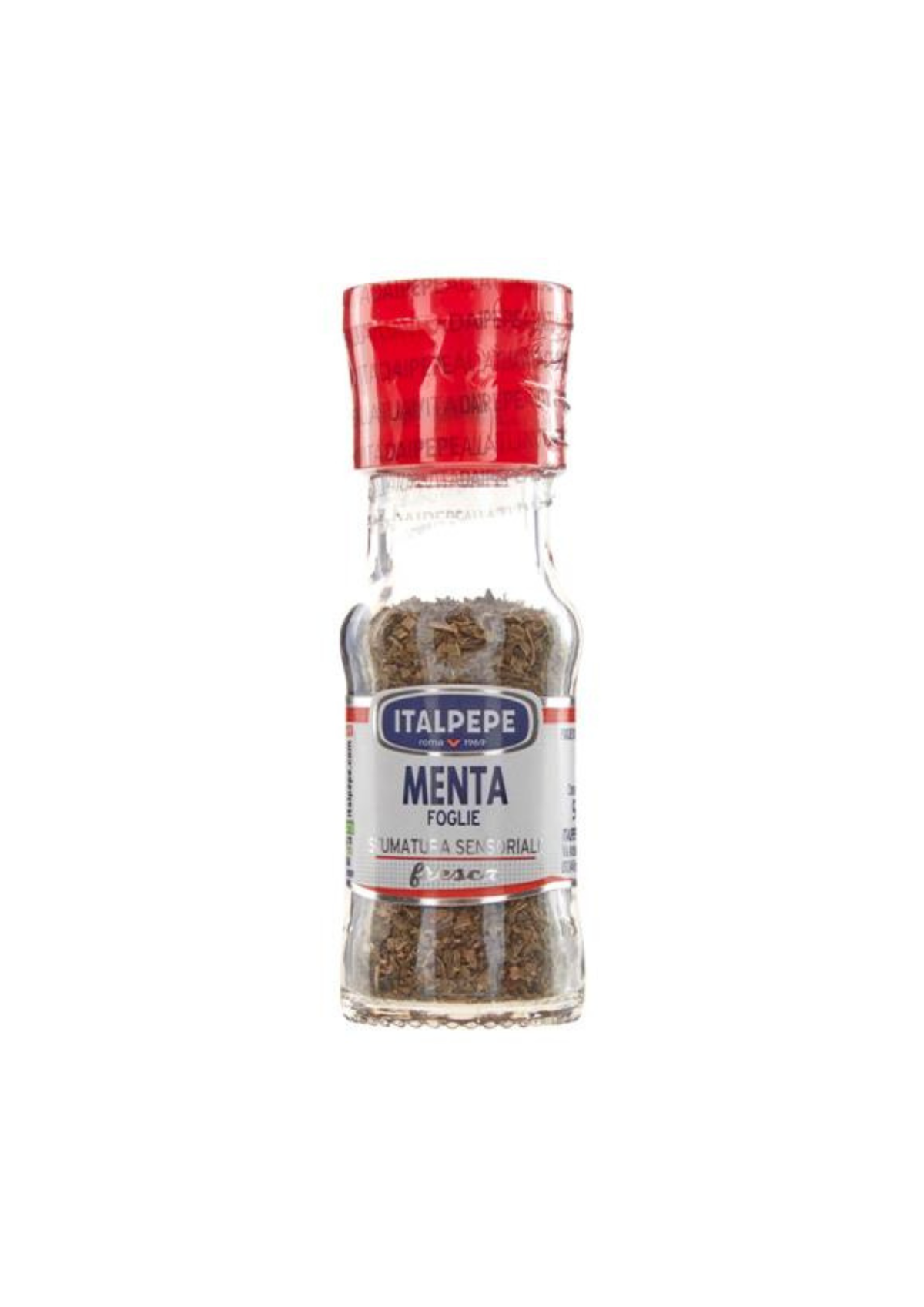 Italpepe Menta Foglie (9g) – Getrocknete Minzblätter im Glasstreuer – italienisch Original