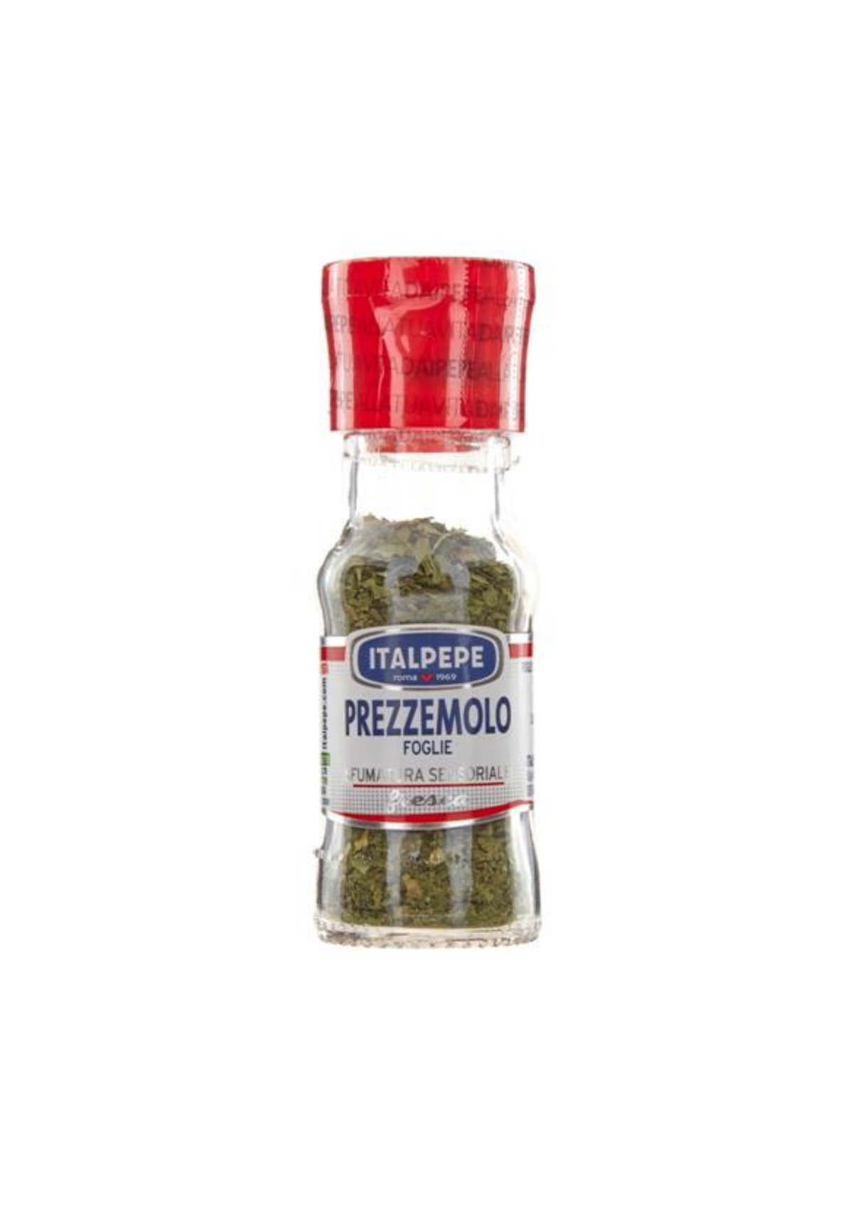 Italpepe Prezzemolo Foglie (8g) – Getrocknete Petersilienblätter gerebelt im Glasstreuer – italienisch Original