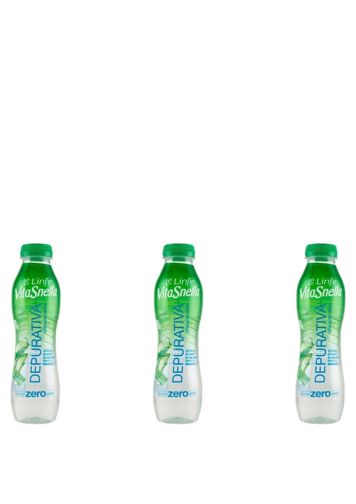 Vitasnella Le Linfe Aloe Vera Erfrischungsgetränk (3 x 0,5L PET) – italienisch Original