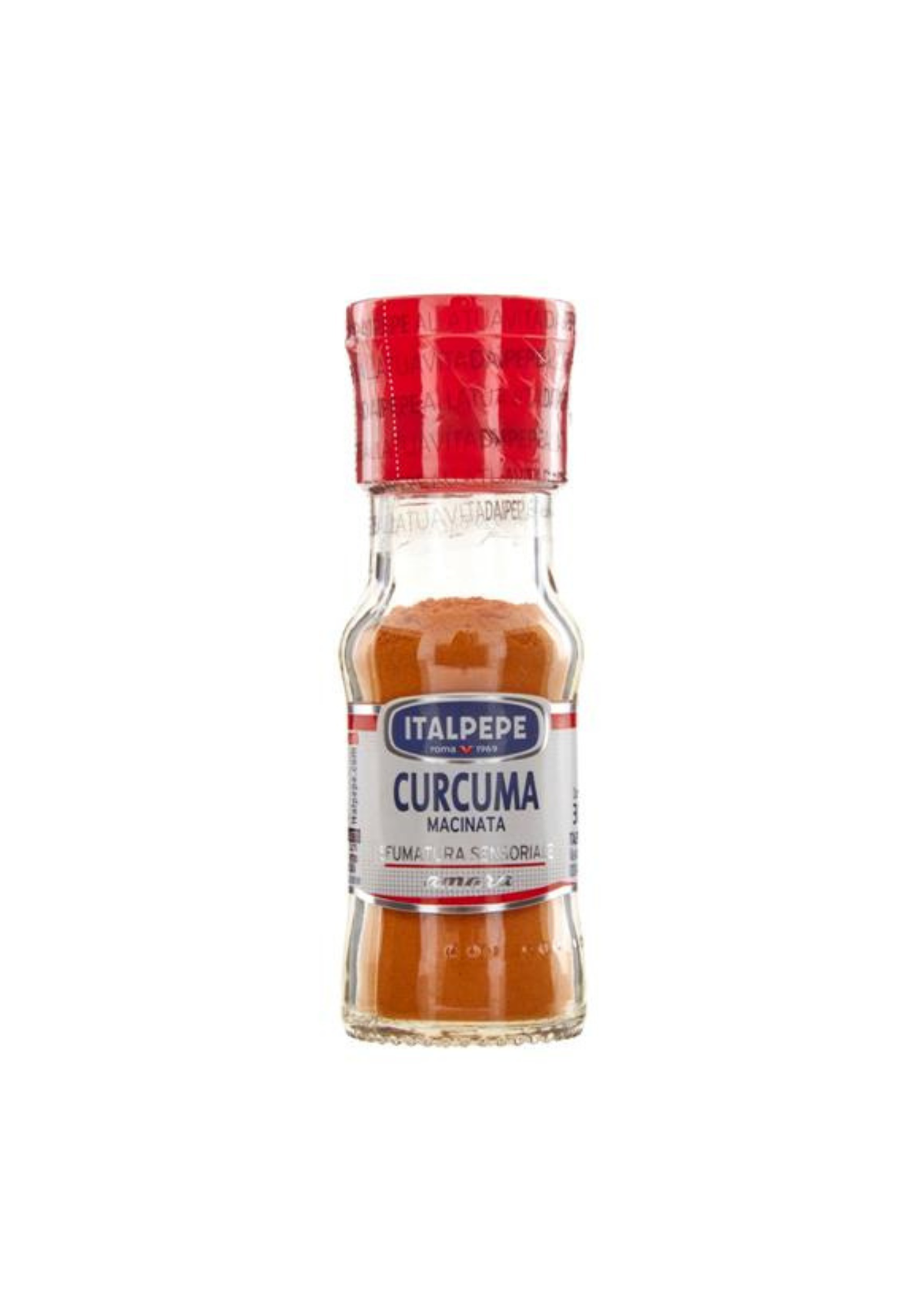 Italpepe Curcuma Macinata (30g) – Gemahlener Kurkuma im Glasstreuer – italienisch Original