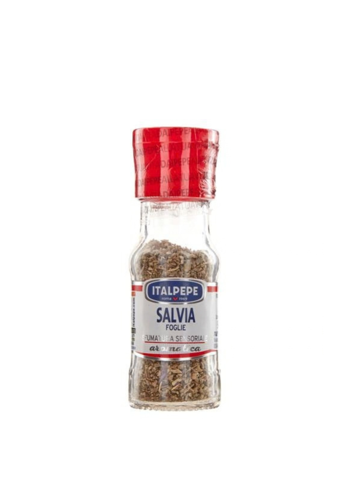 Italpepe Salvia Foglie (9g) – Getrocknete Salbeiblätter gerebelt im Glasstreuer – italienisch Original