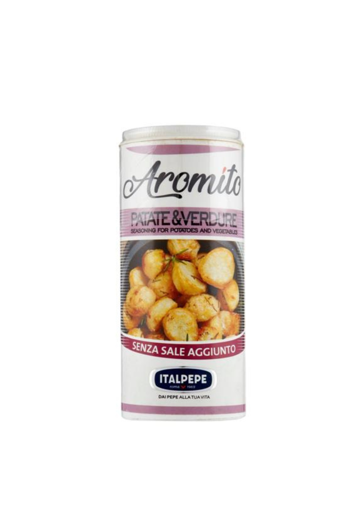 Italpepe Aromito Patate & Verdure (50g) – Mediterrane Würzsalzmischung für Kartoffeln & Gemüse im Glasstreuer – italienisch Original