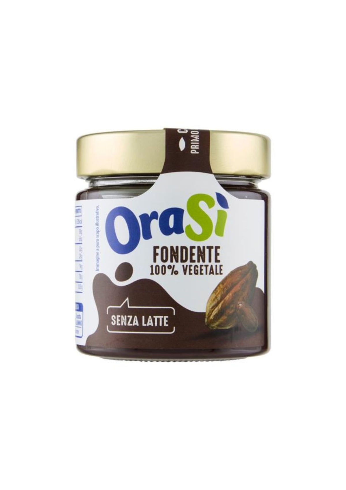 OraSì – Zartbitterer 100 % pflanzlicher Kakao-Aufstrich – italienisch Original – 1 × 180 g