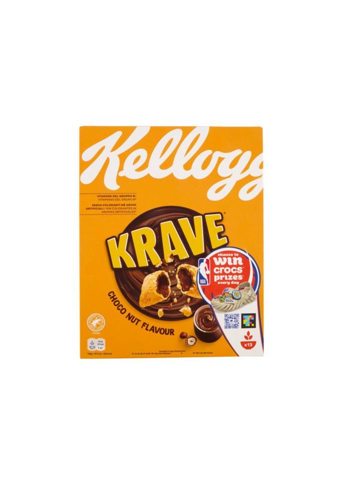 Kellogg’s Krave Choco Nut – Knusprige Cerealien-Fagottini mit Schokoladen-Nuss-Füllung – 1 × 410 g