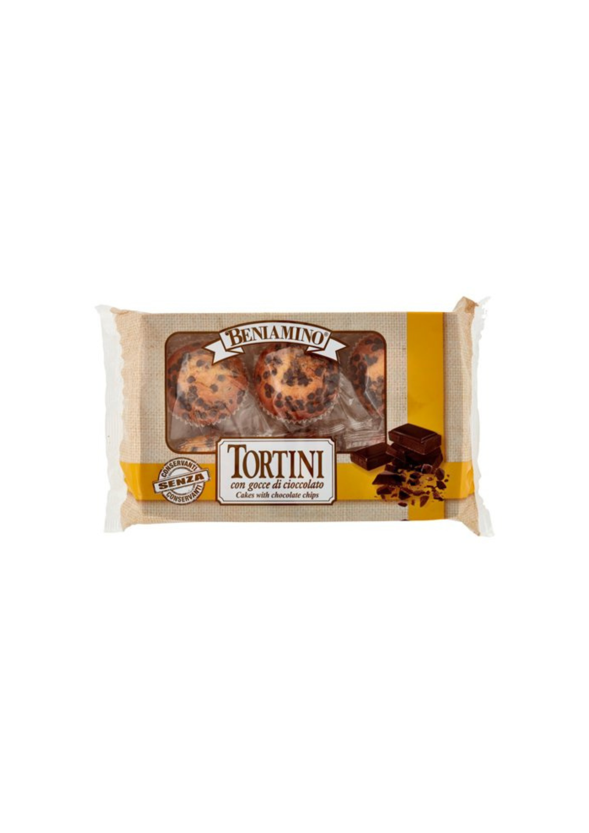 Beniamino Törtchen mit Schokoladenstückchen (6er-Pack) - 6x33,3g – italienisch Original