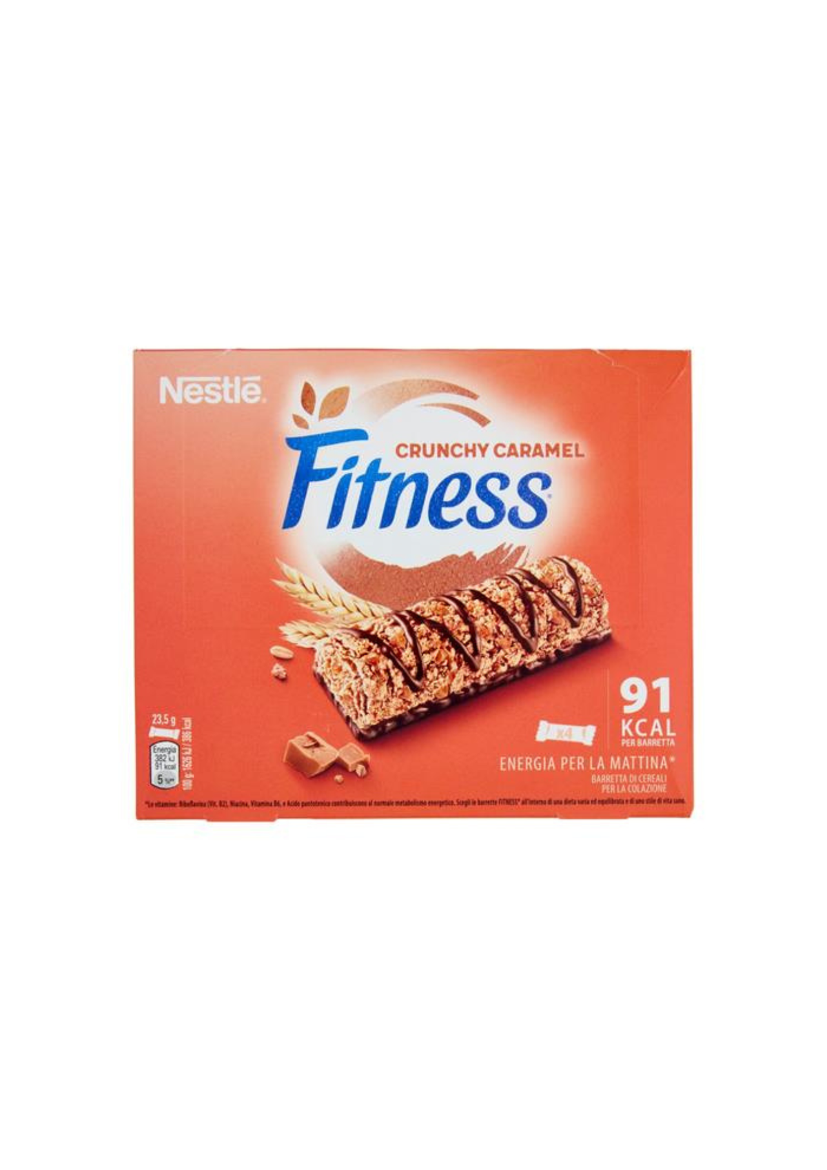 FITNESS Crunchy Caramel Vollkorn-Cerealienriegel mit Schokolade und Karamell (4er-Pack) - 4x23,5gr