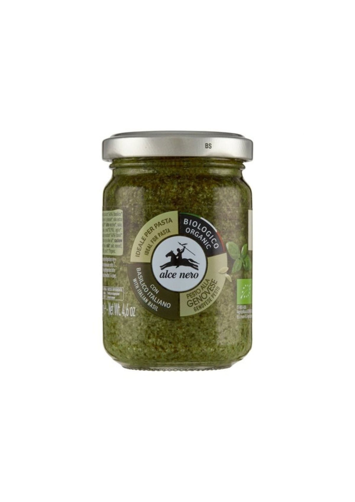 Alce Nero Genuesisches Basilikum-Pesto – italienisch Original – 130 g