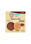 Mulino Bianco Baiocchi Choco – Italienisch Original – Knusprige Kekse mit Milchschokoladentafel und italienischen Haselnüssen (6er-Pack) – 6 × 24 g