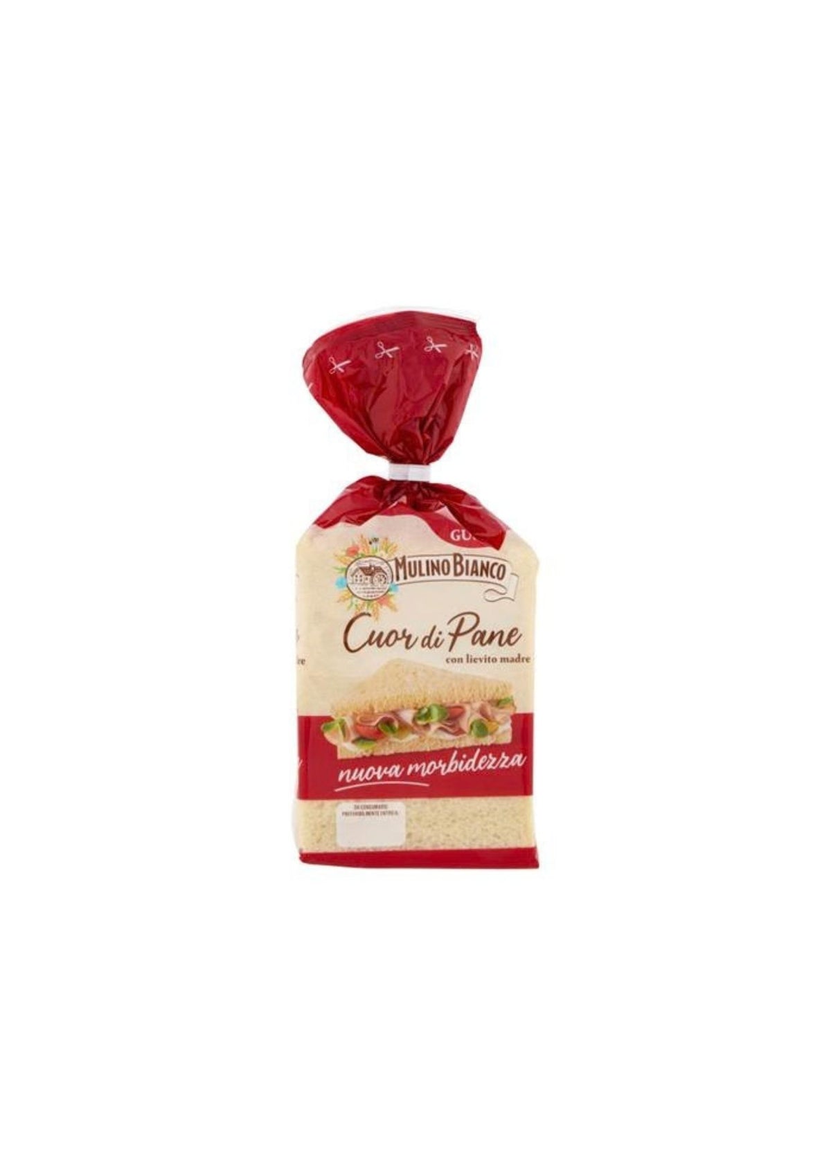 Mulino Bianco Cuor di Pane – Weißes Sandwichbrot ohne Kruste – italienisch Original – 2er-Pack – 2 × 325 g