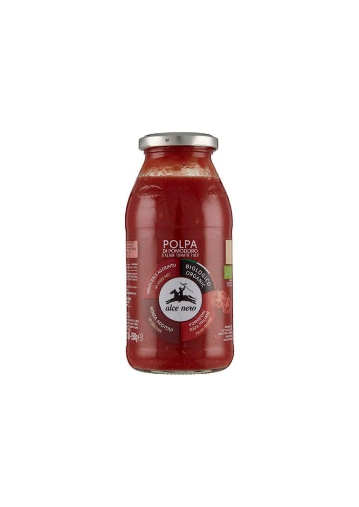 Alce Nero Fein gehackte Bio-Tomaten – italienisch Original – 3er-Pack – 3 × 500g