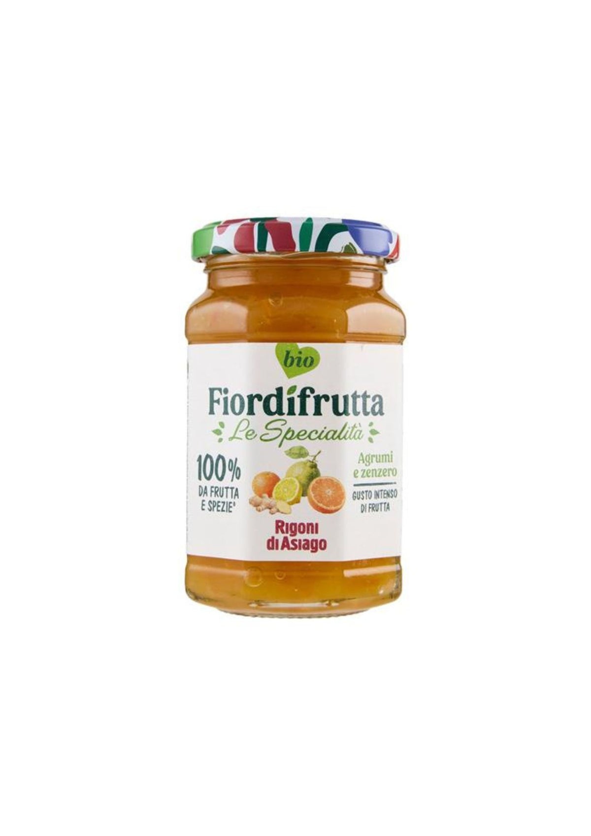 Rigoni di Asiago Fiordifrutta – Bio-Fruchtaufstrich mit Zitrusfrüchten und Ingwer – italienisch Original – 1 × 260 g