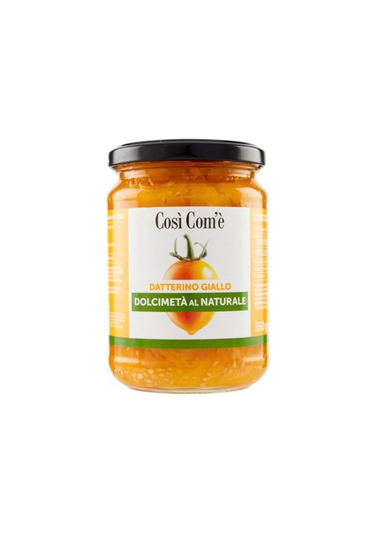Così Com'è Halbierte gelbe Datteltomaten – italienisch Original – 350 g