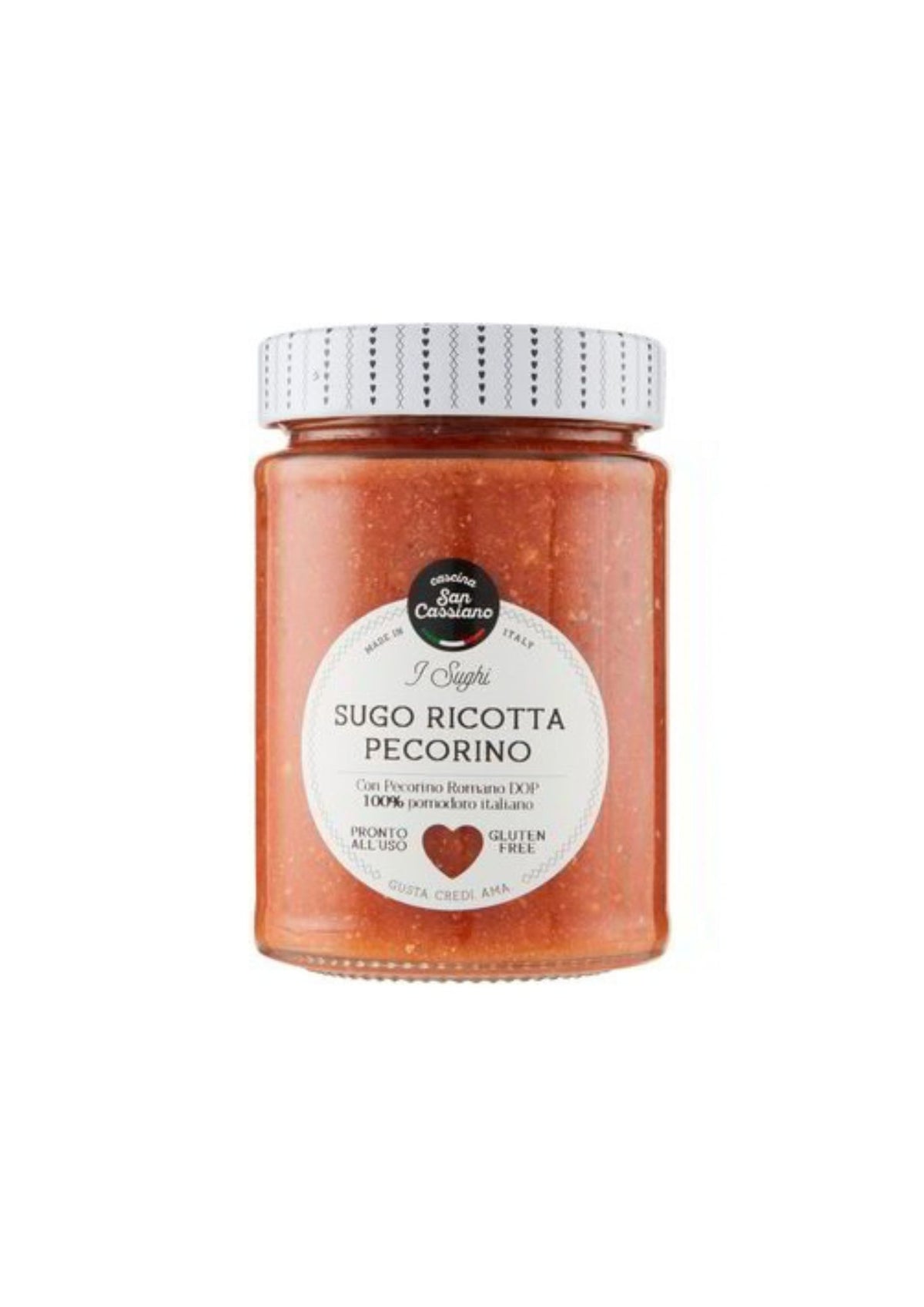 Cascina San Cassiano Ricotta-Pecorino-Sauce – italienisch Original – 290 g
