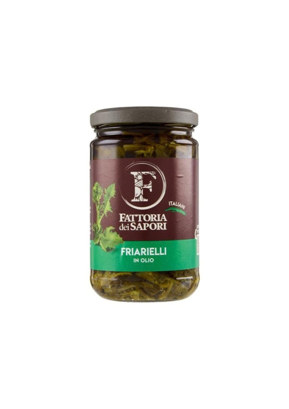 Fattoria dei Sapori Italienischer Brokkoli-Rabe in Öl – italienisch Original – 280 g