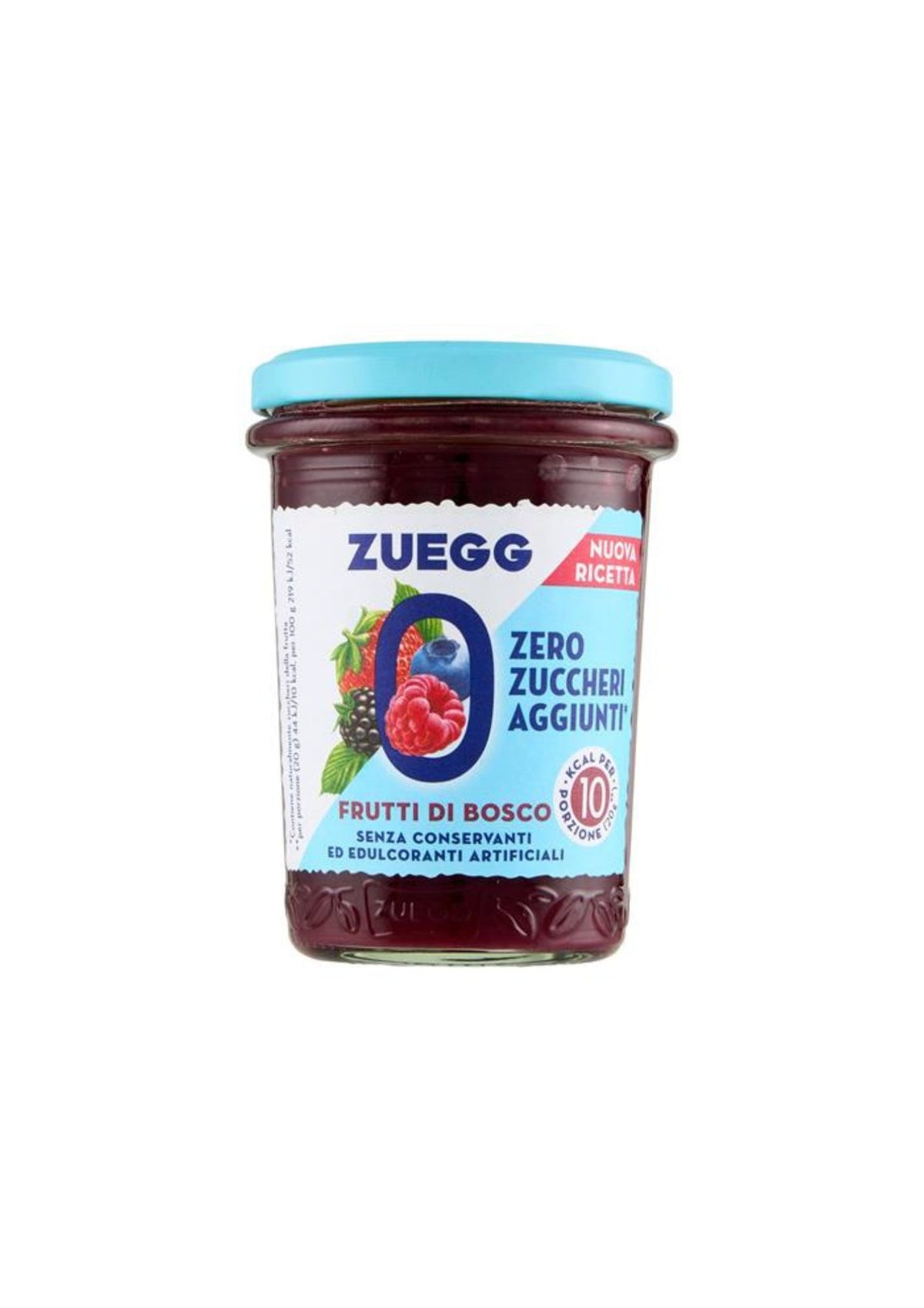Zuegg ohne Zuckerzusatz – Leichte Waldfruchtzubereitung ohne Zuckerzusatz – italienisch Original – 1 × 220 g