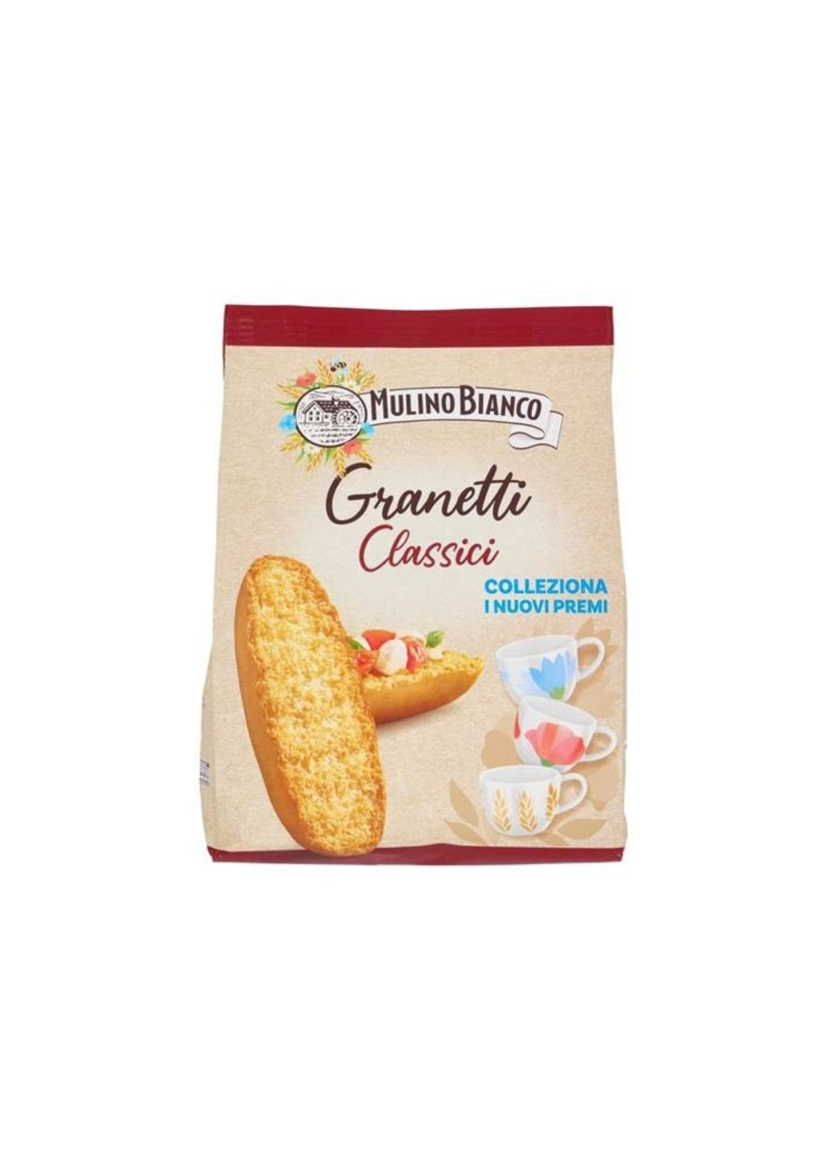 Mulino Bianco Granetti Classici – knusprige Crostini – italienisch Original – 2er-Pack – 2 × 280 g