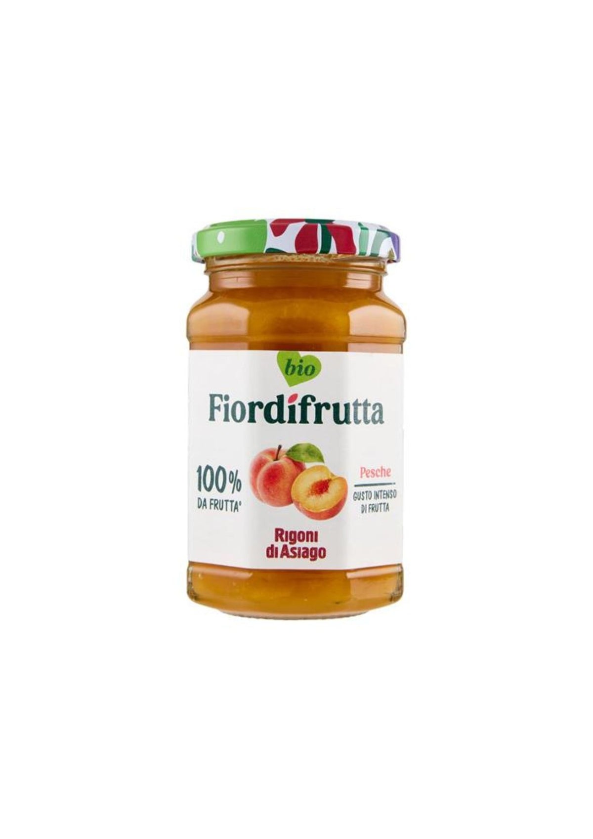 Rigoni di Asiago Fiordifrutta – Bio-Pfirsich-Fruchtaufstrich – italienisch Original – 1 × 250 g