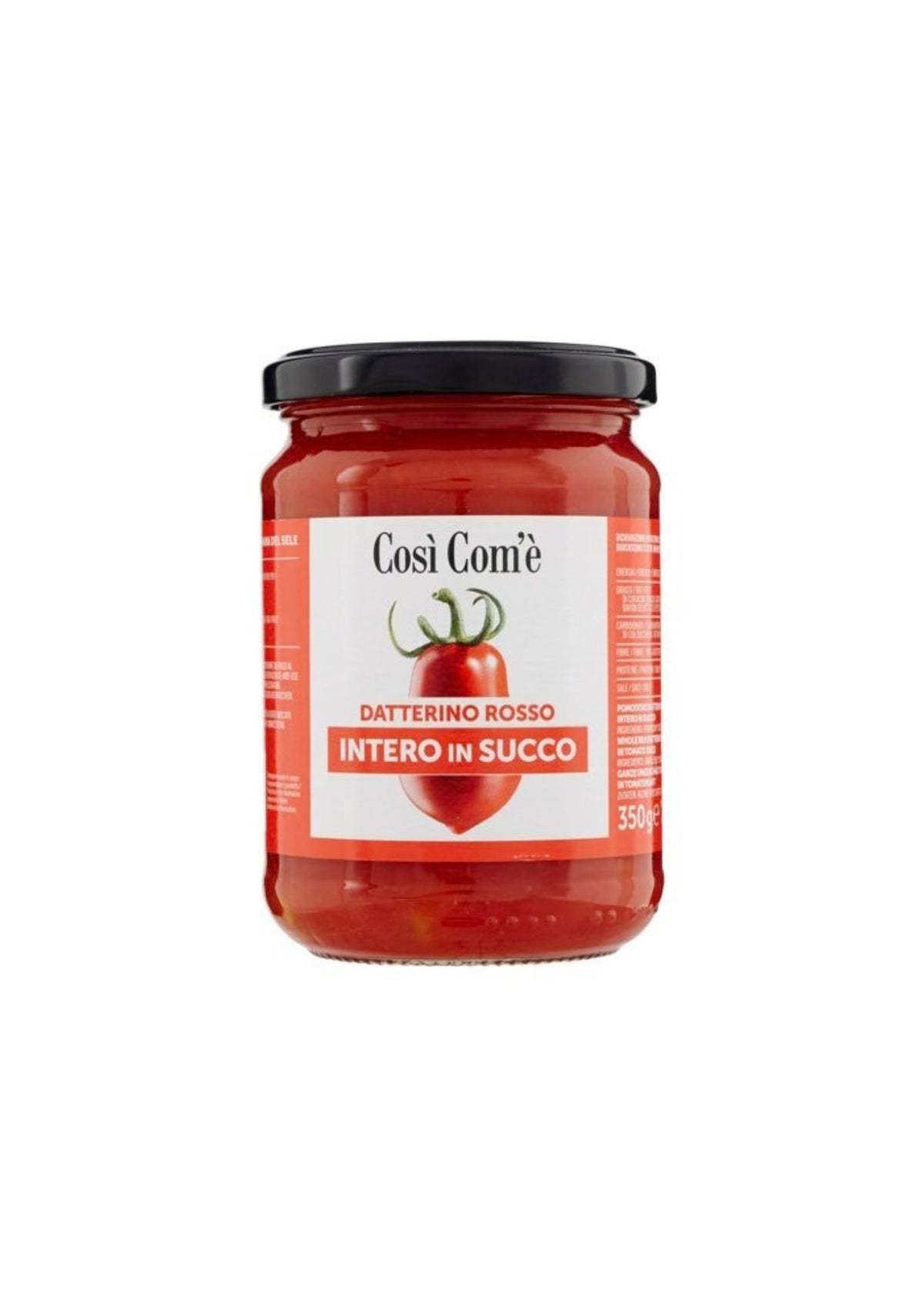 Così Com'è Rote Datteltomaten natur – italienisch Original – 350 g