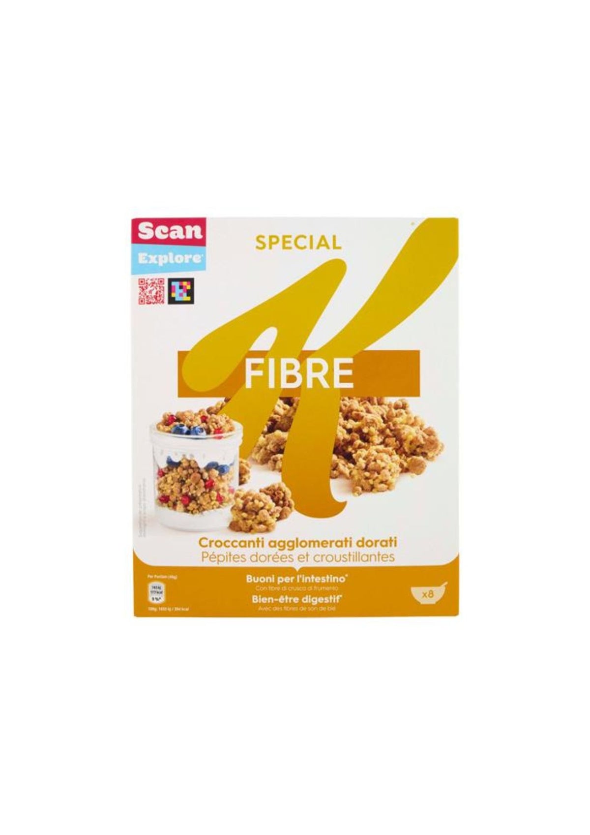 Kellogg’s Special K Fibre – Knusprige Cerealien mit Weizenkleie und hohem Ballaststoffgehalt – 1 × 360 g