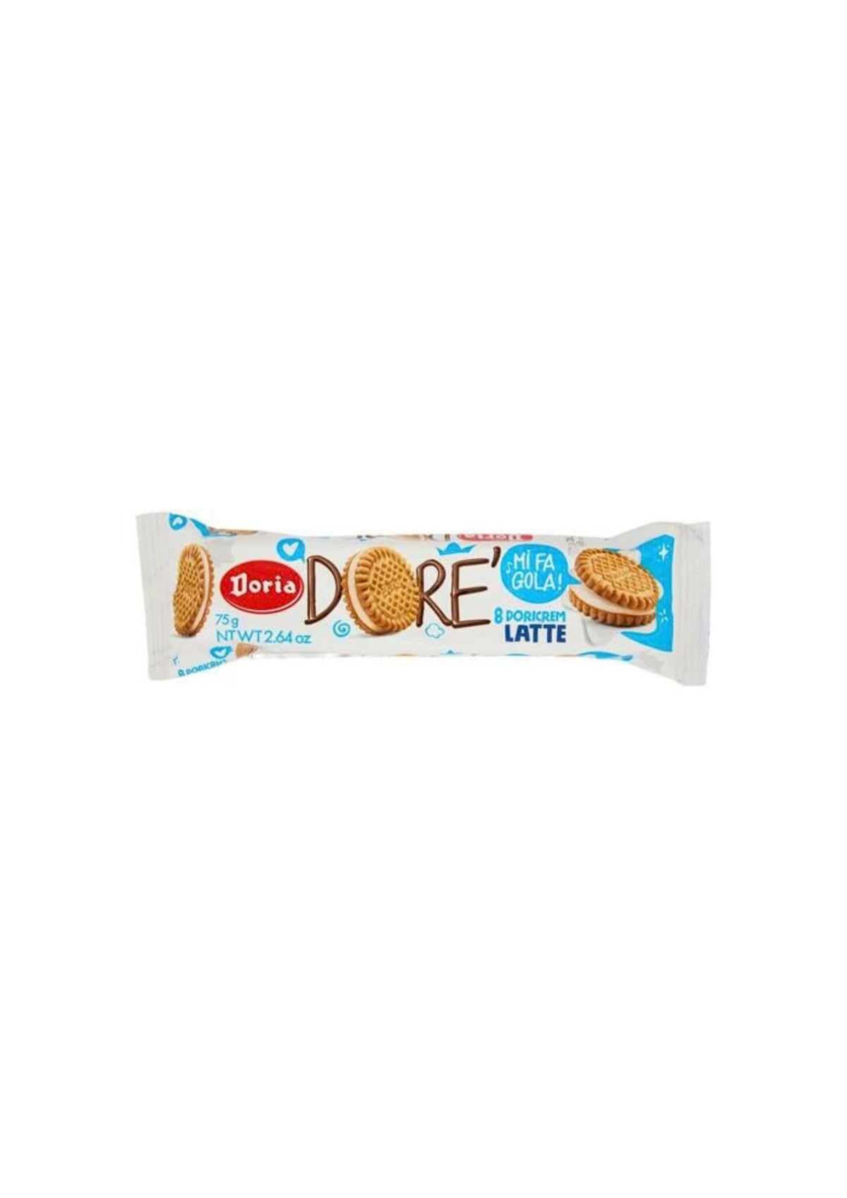 Doria Dorè Latte – Milch-Kekse – italienisch Original – 3er-Pack – 3 × 75 g