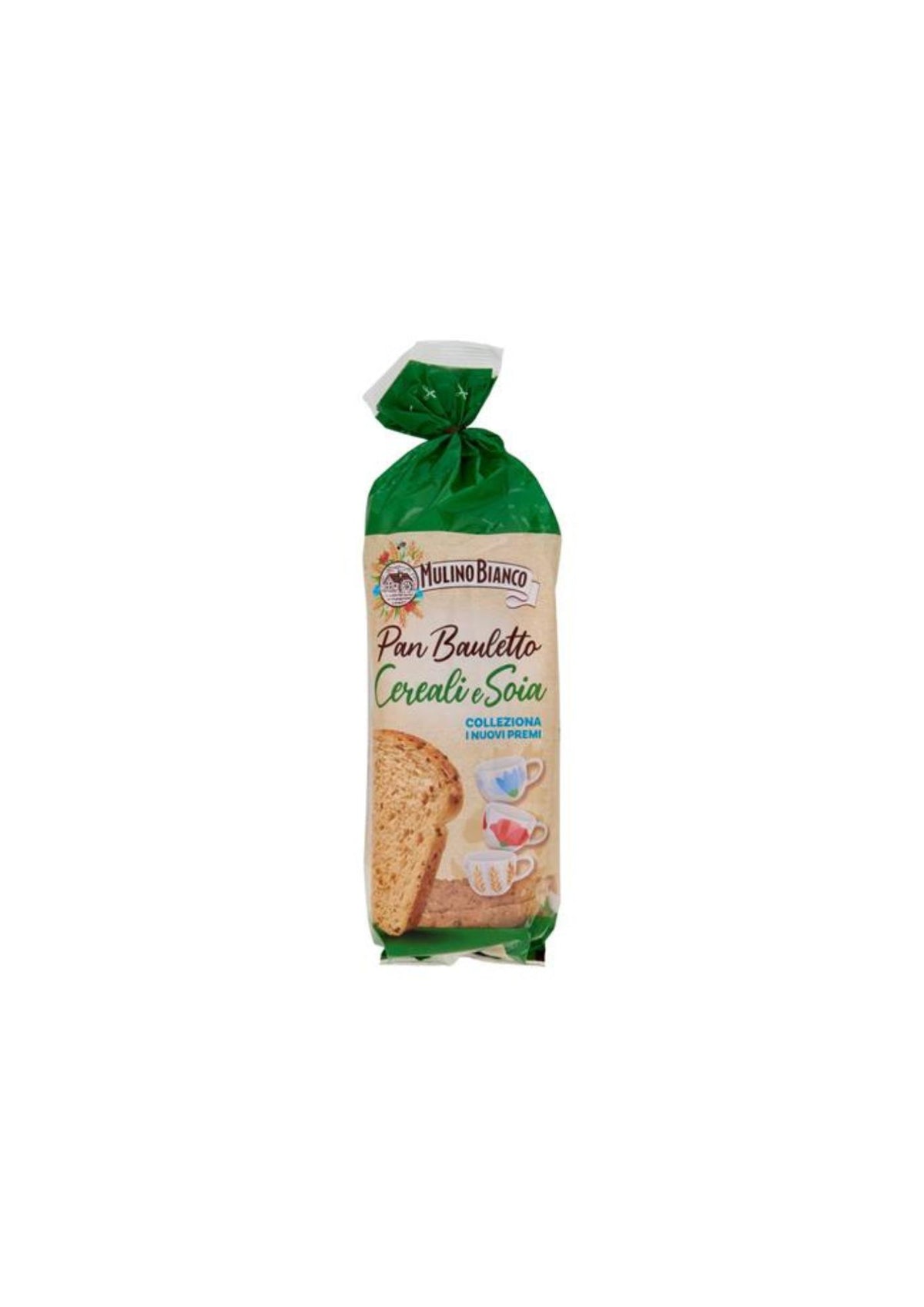 Mulino Bianco Pan Bauletto mit 8 Getreidesorten und Soja – italienisch Original – 2er-Pack – 2 × 400 g