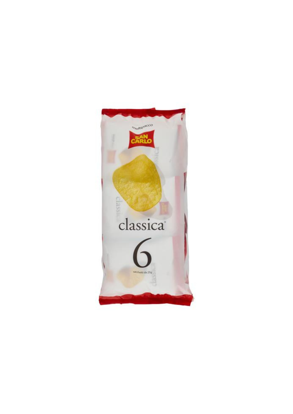San Carlo Classica – 6 × 25 g – Original italienischer Snack