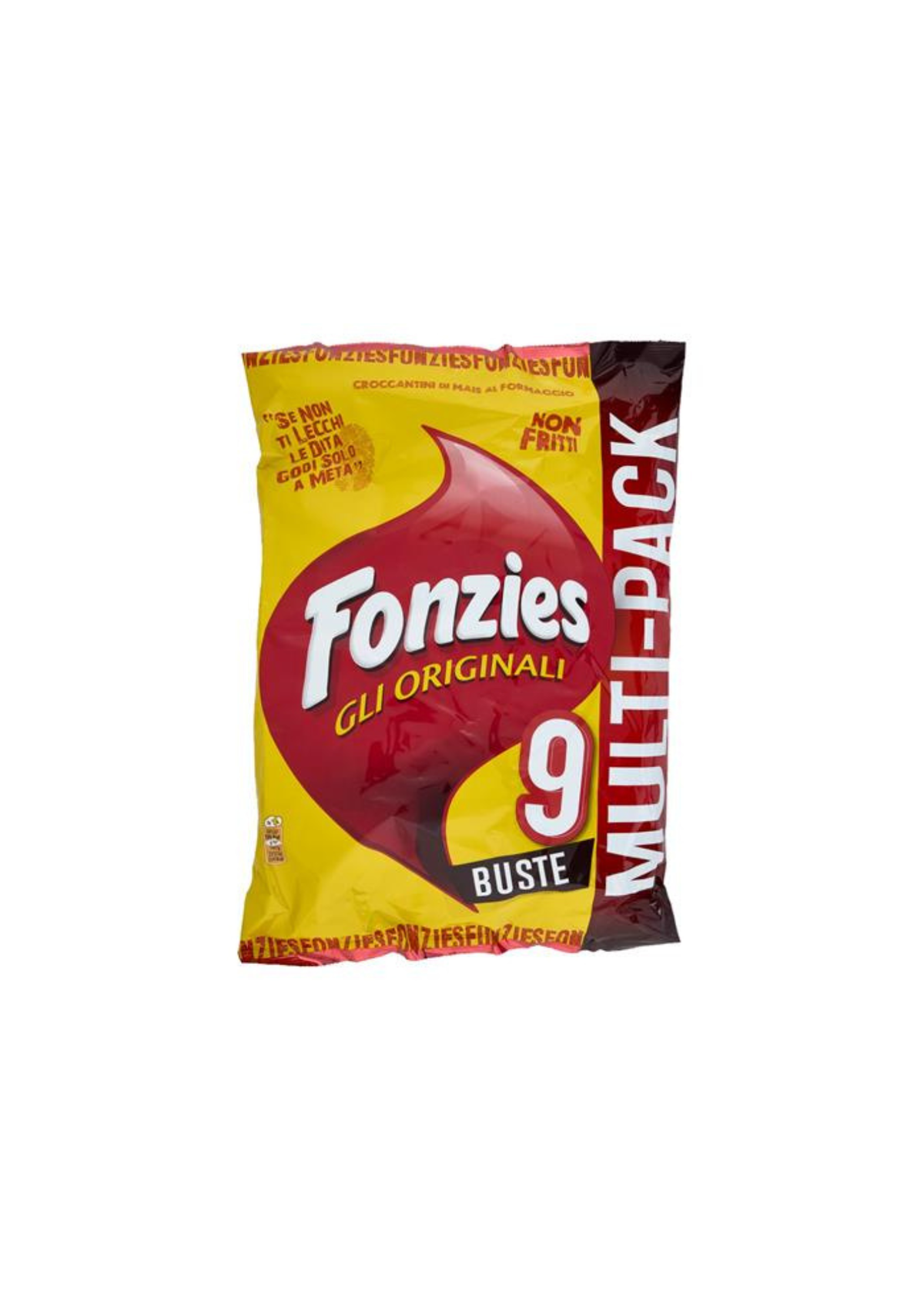 Fonzies Gli Originali – Knusprige Mais-Snacks mit Käsegeschmack – Multipack 9 × 23,5 g