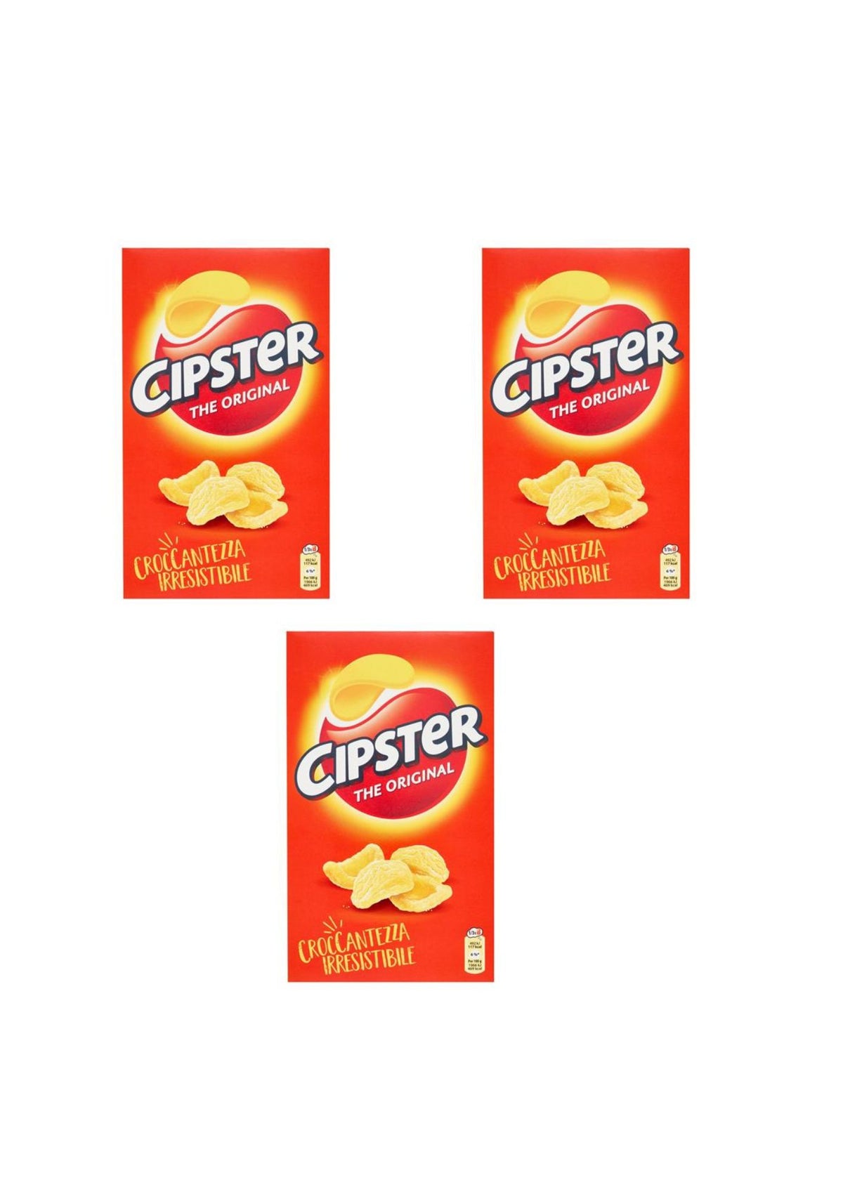 Cipster The Original Kartoffelchips  (3er-pack)- 3x85gr
