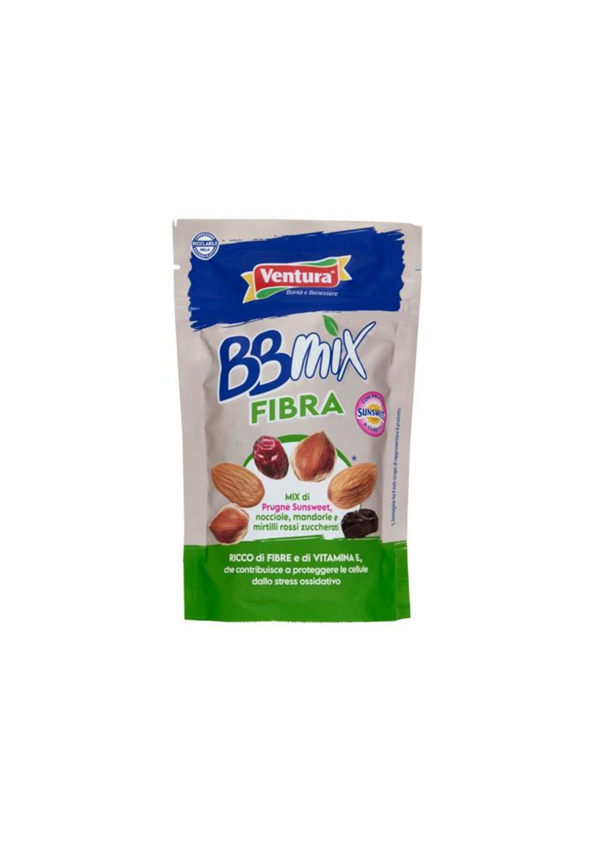 Ventura BBMix Fibra – 150 g – Original italienischer Snack