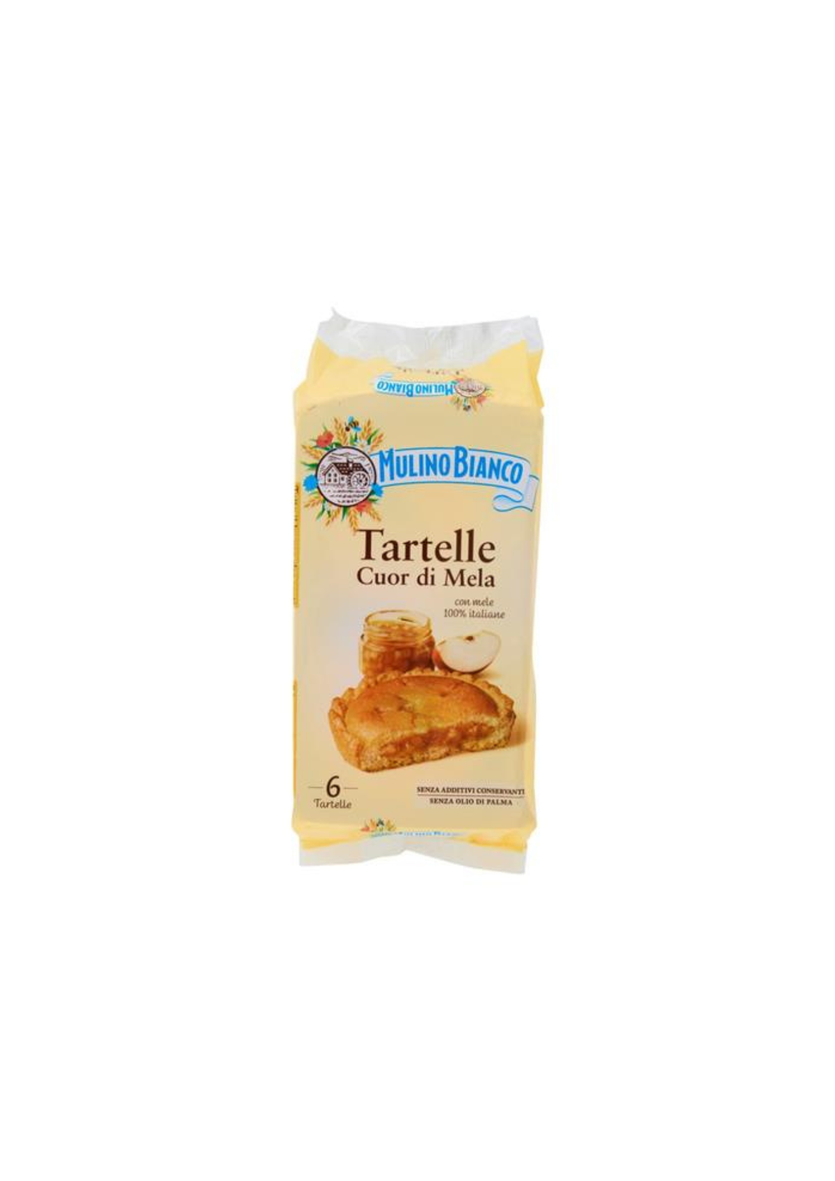 Mulino Bianco – Apfel-Törtchen mit 100 % italienischen Äpfeln (6er-Pack) – italienisch Original – 6 × 48 g