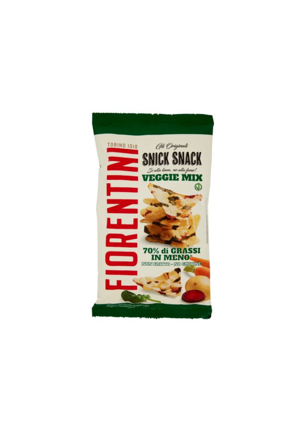 Fiorentini Bio Gemüse-Dreiecke aus Kartoffeln (3er-pack) – 3x 70 g – Original italienischer Snack