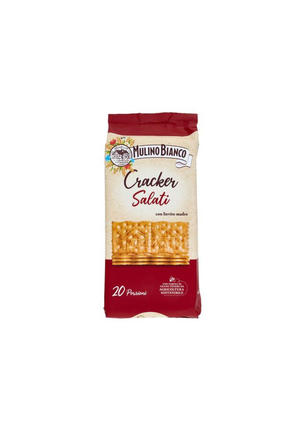 Mulino Bianco Salzcracker mit nachhaltig angebautem Mehl – 500 g – Original italienischer Snack