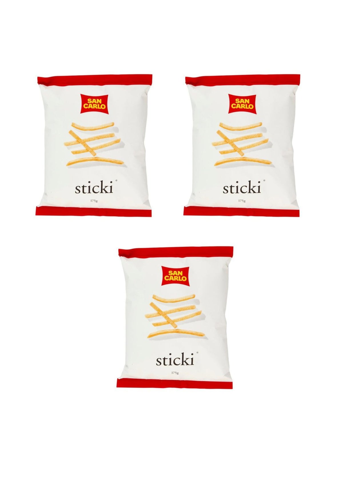 San Carlo Sticki (3er-pack) – 3x175 g – Original italienischer Snack