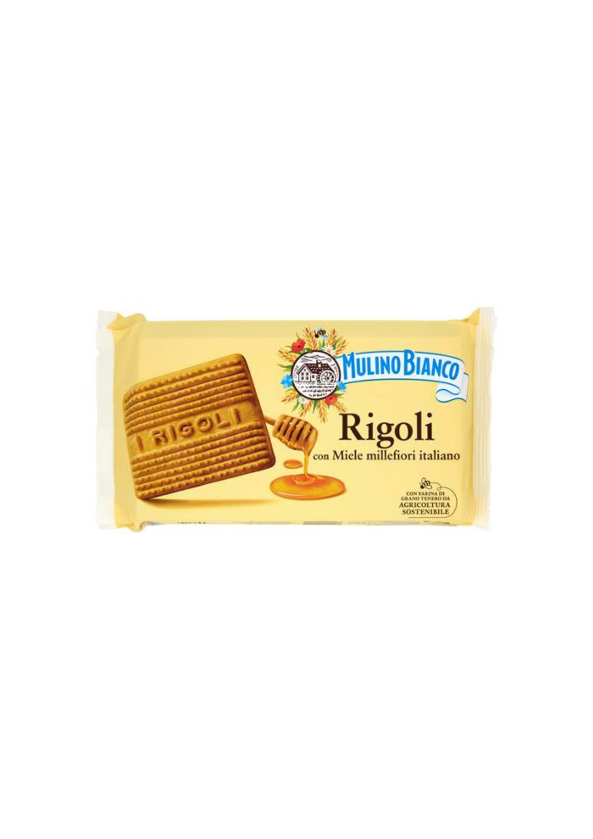 Mulino Bianco Rigoli – Mürbeteigkekse mit italienischem Millefiori-Honig – italienisch Original – 1 × 400 g
