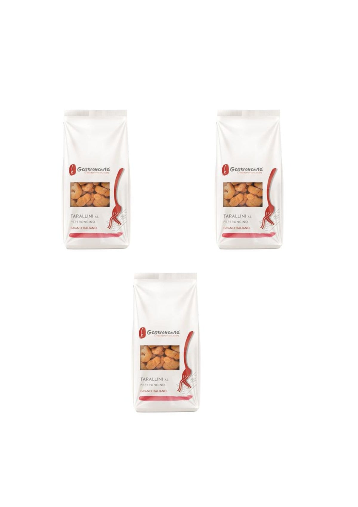 Gastronauta Tarallini mit Chili (3er-pack) – 3x250 g – Original italienischer Snack