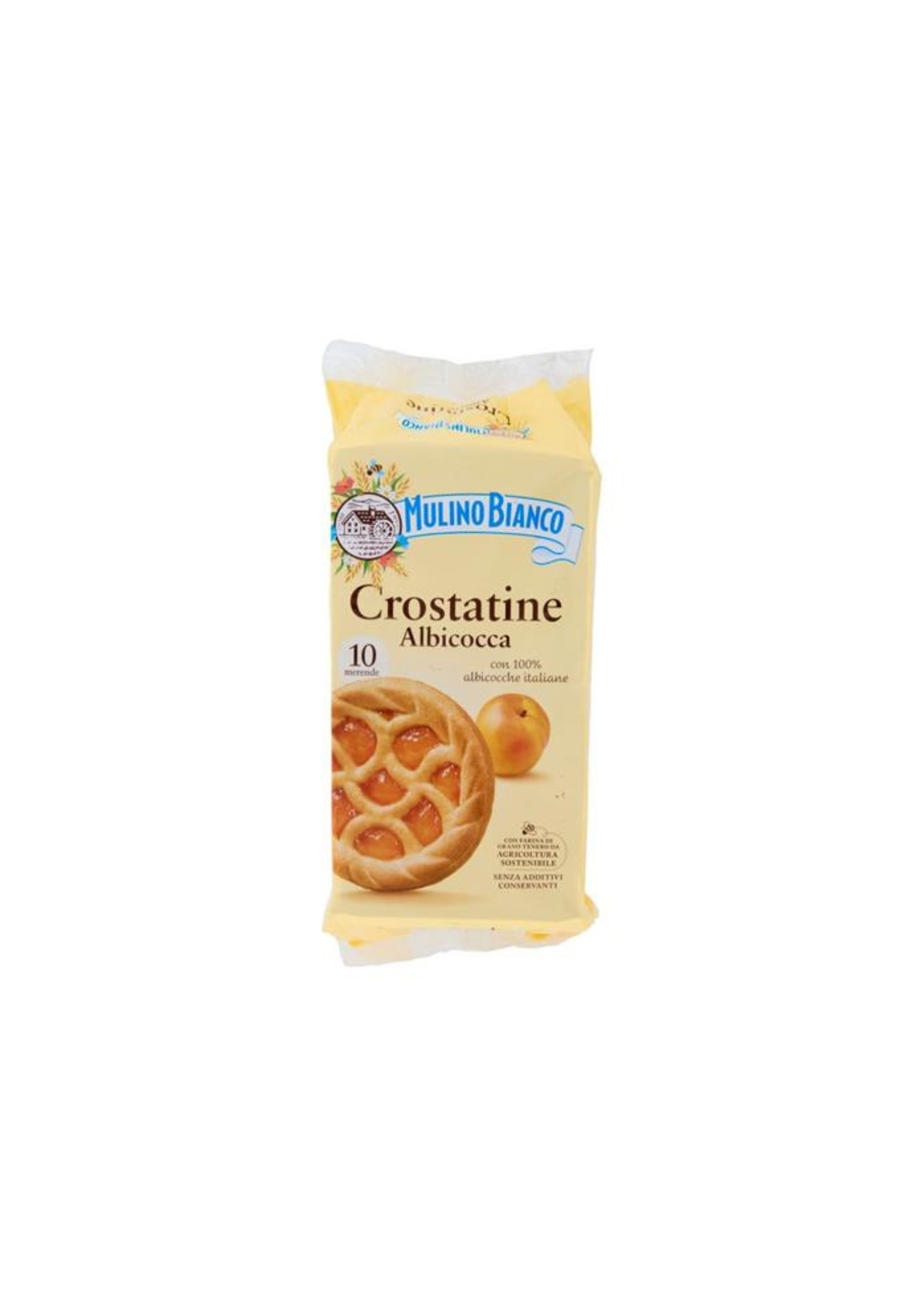 Mulino Bianco – Aprikosen-Törtchen aus Mürbeteig mit 100 % italienischen Aprikosen (10er-Pack) – italienisch Original – 10 × 40 g