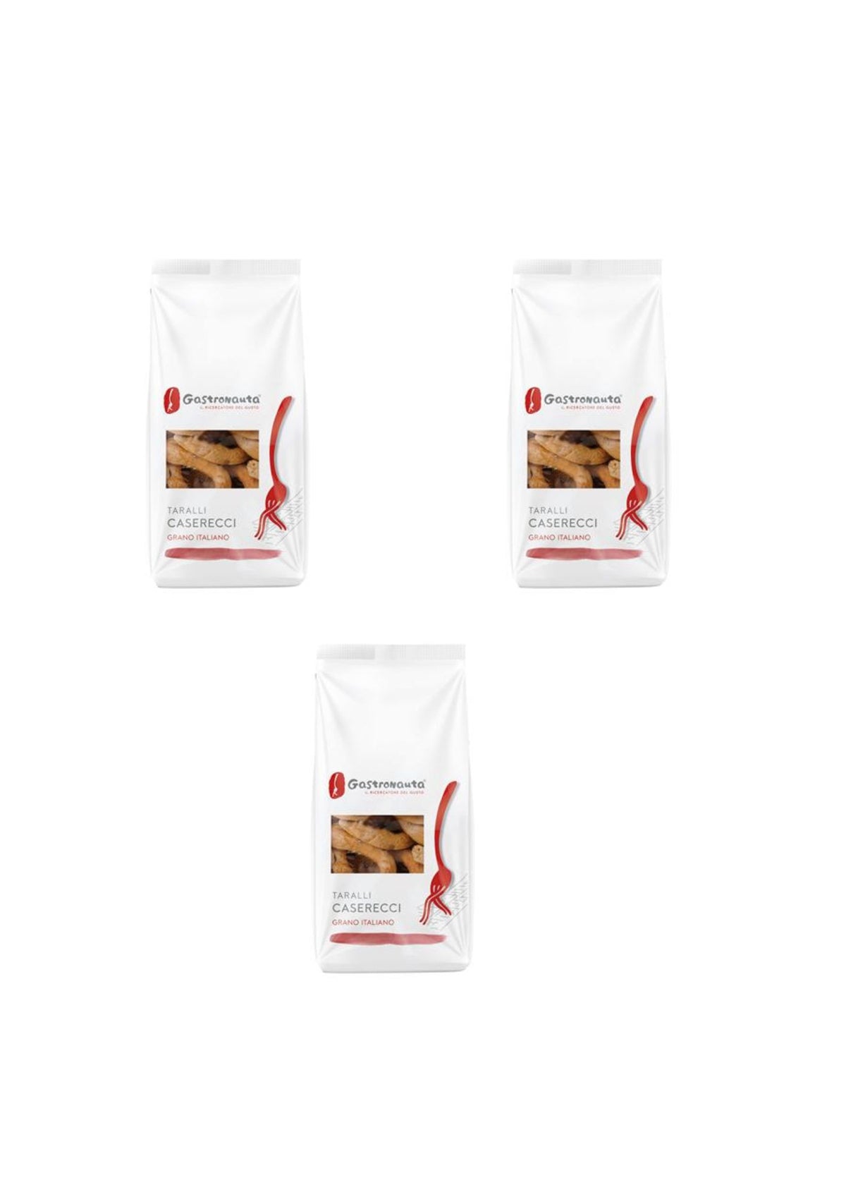 Gastronauta Taralli Rustici (3er-pack) – 3x200 g – Original italienischer Snack