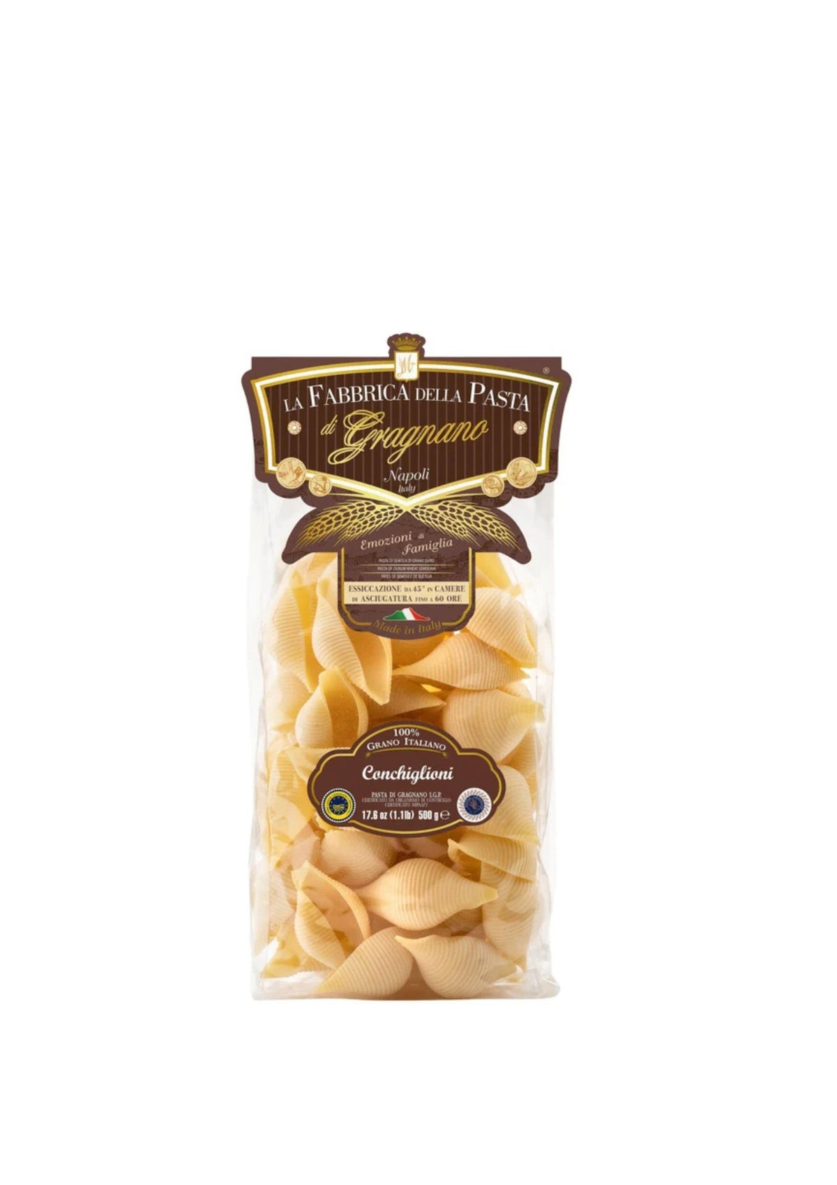 La Fabbrica della Pasta Conchiglioni IGP (500g) – Pasta aus Gragnano – italienisch Original